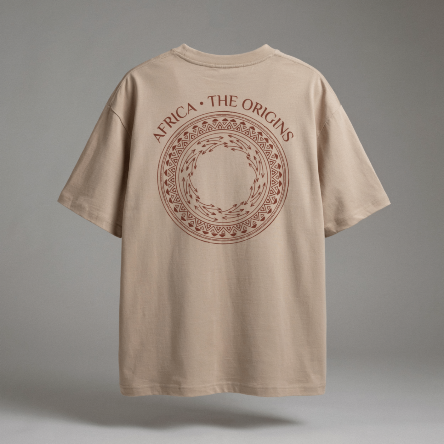 Origins Africa sand tee studio mockup
